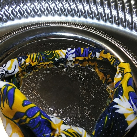 🌴NEW 2 PIECE SET PALM LEAVES HEAD WRAP&SCRUNCHIE - Picture 5 of 5